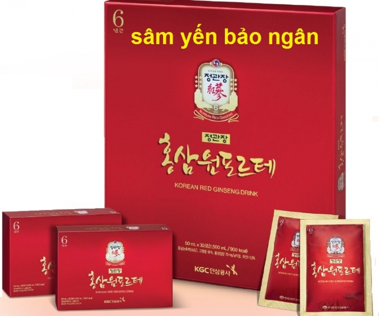 NƯỚC HỒNG SÂM KGC 70mlx30 gói